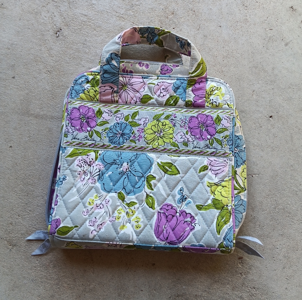 Vera Bradley Watercolor Pattern Travel Organizer Tech Case